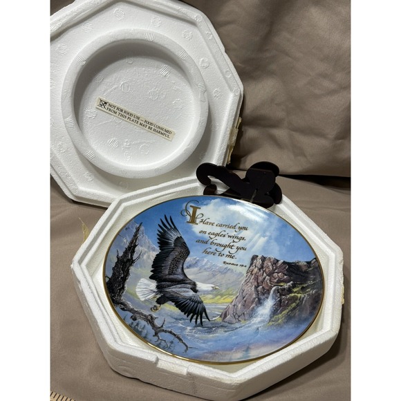Carried On Eagles Wings #HA8812 Franklin Mint - Picture 5 of 5